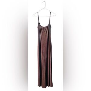 Aerie Strapless Shimmering Brown Dress